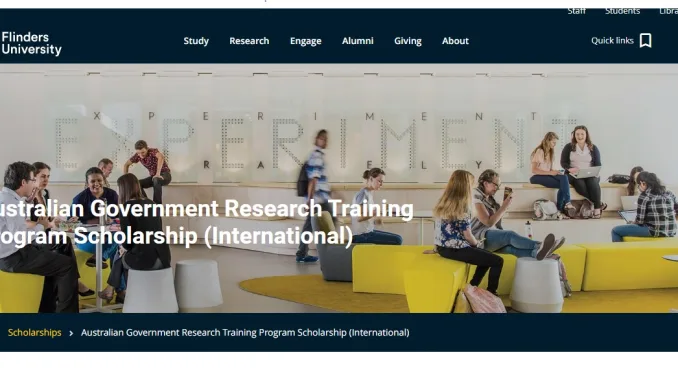 Australian Government Research Training Program Scholarships